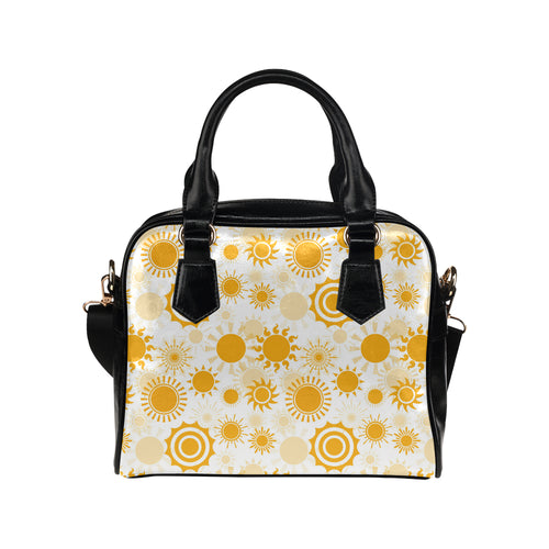 Sun design pattern Shoulder Handbag