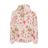 Swallow Pattern Print Design 01 Men's Padded Hooded Jacket