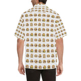 Hamburger Pattern Print Design 02 Men's All Over Print Hawaiian Shirt (Model T58)