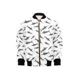 Swordfish Pattern Print Design 04 Kids' Boys' Girls' Bomber Jacket