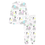 Cute elephant mouse pattern Women's All Over Print Pajama Set