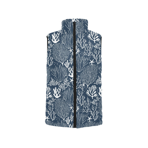 Coral Reef Pattern Print Design 05 Men's Padded Vest