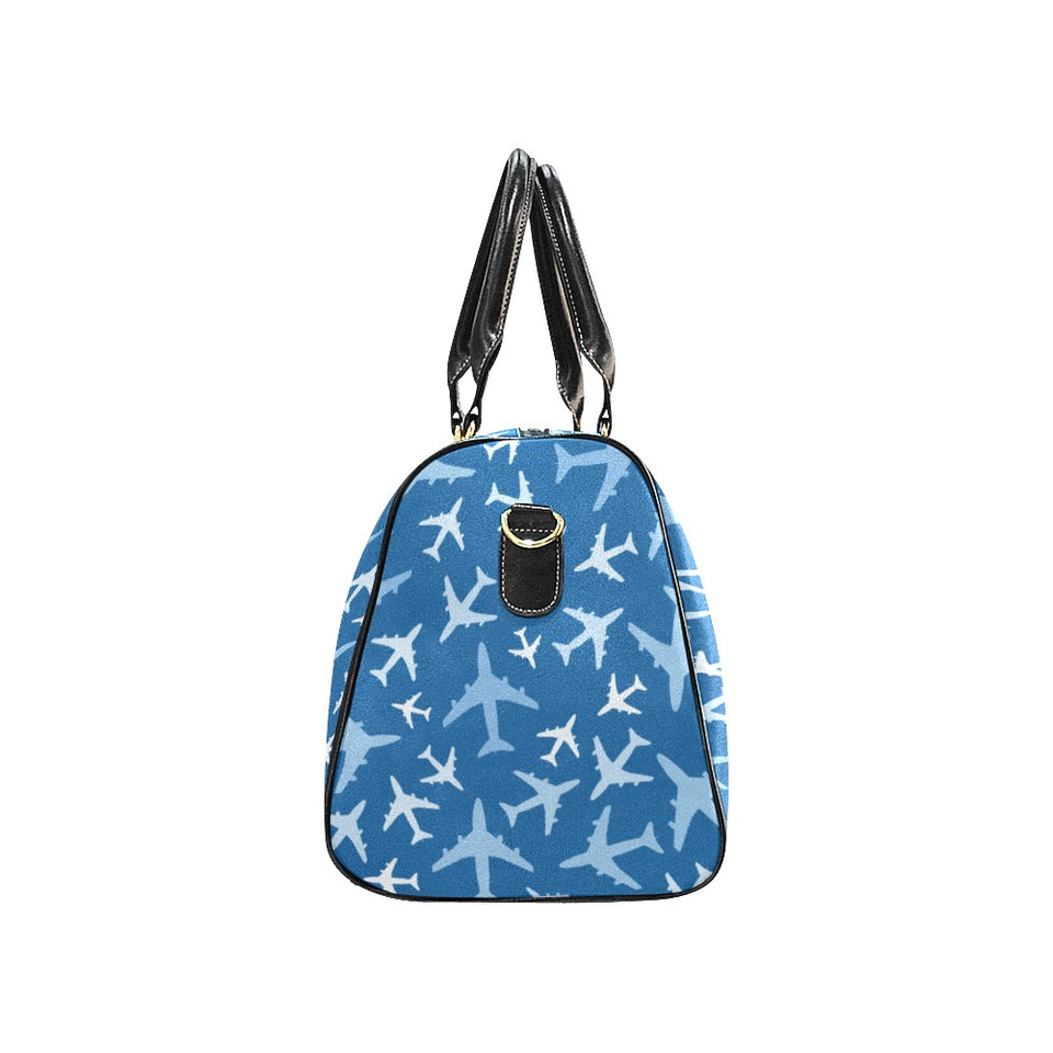 Airplane pattern in the sky Travel Bag