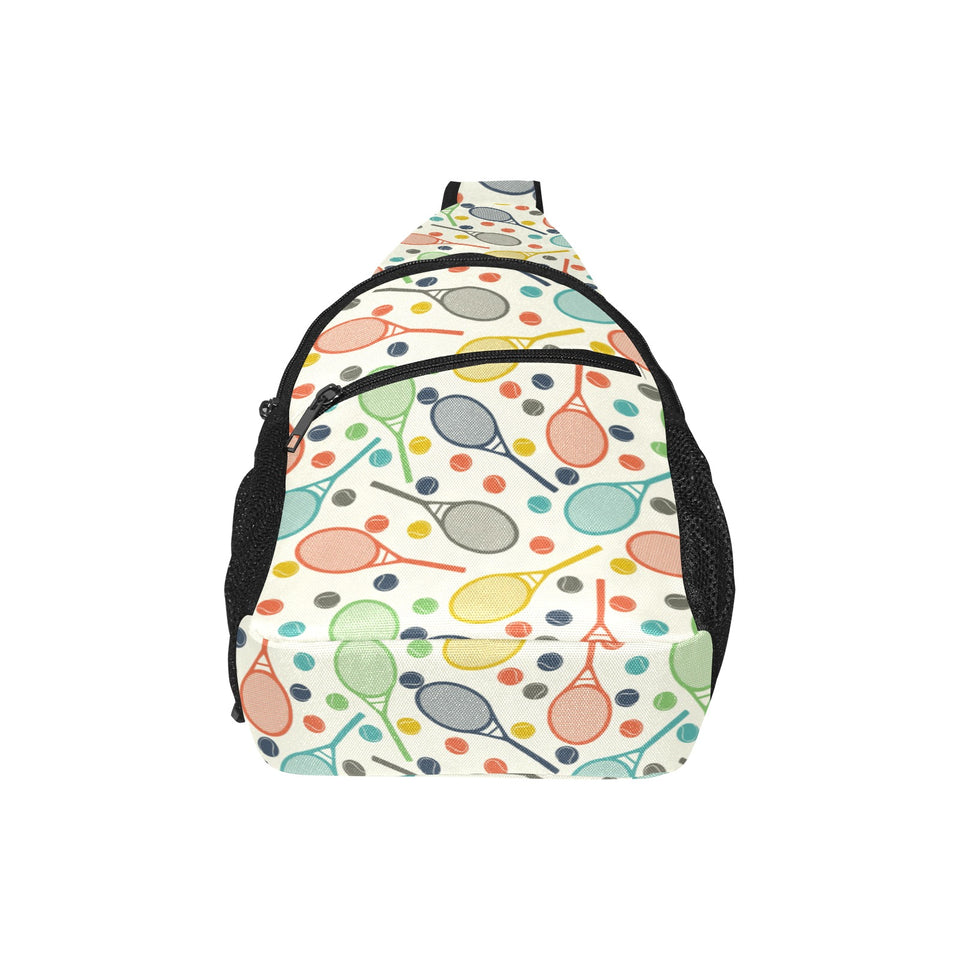 Tennis Pattern Print Design 03 All Over Print Chest Bag