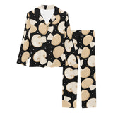 Champignon mushroom pattern Women's Long Pajama Set