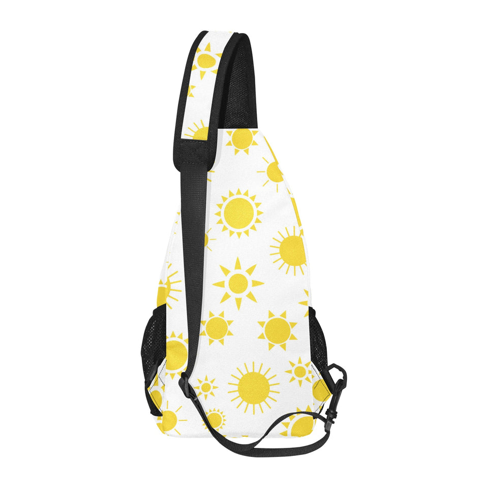 Sun pattern All Over Print Chest Bag