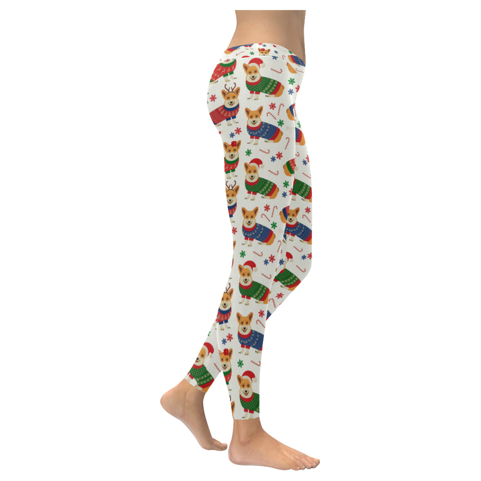 Corgi Christmas Pattern Women's Legging Fulfilled In US