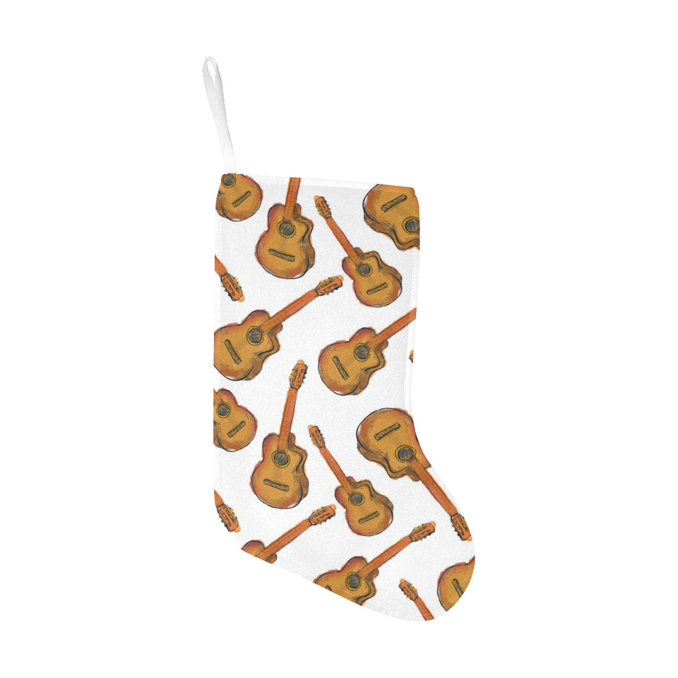Paint Guitar Pattern Christmas Stocking