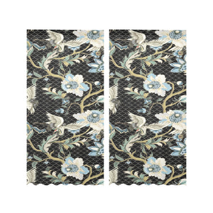 Japanese crane ornament elements Gauze Curtain