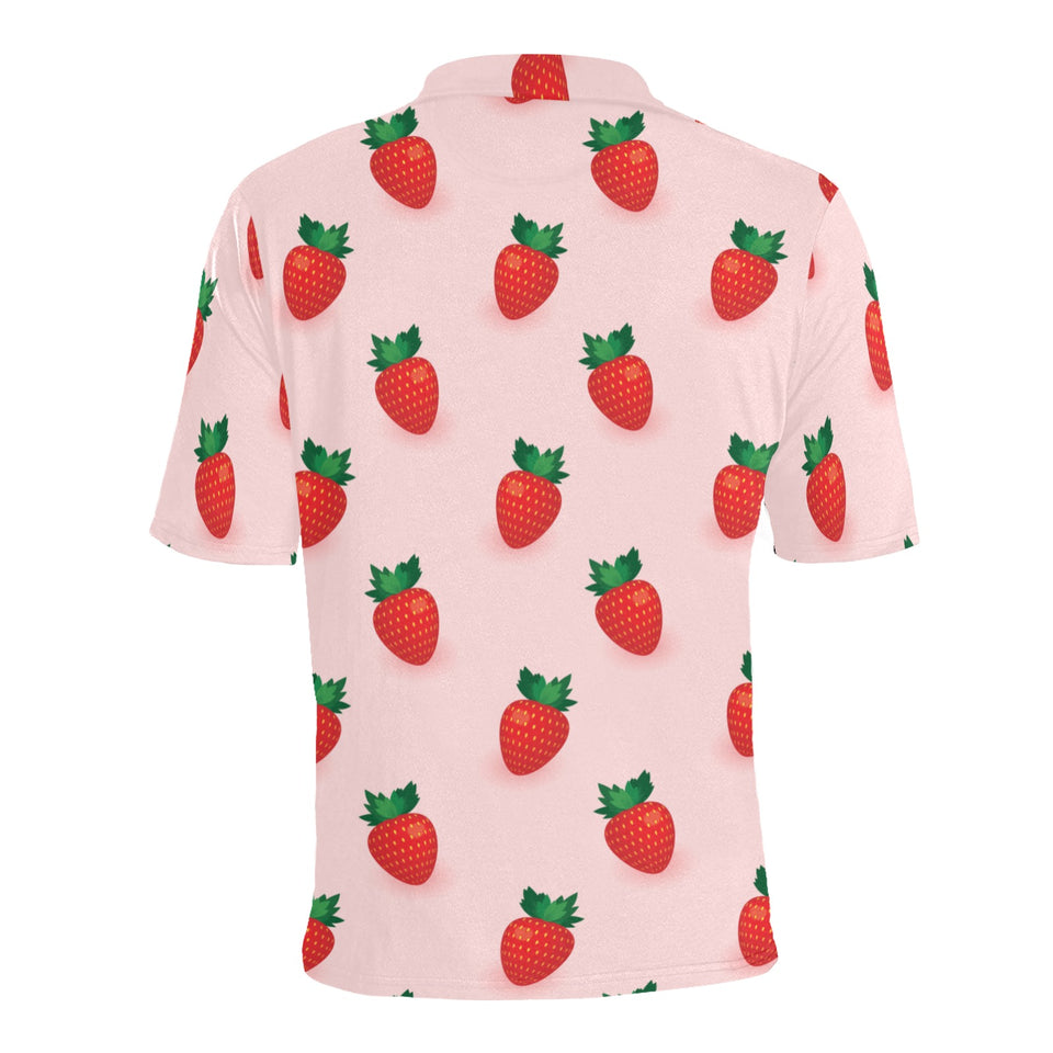 Strawberry beautiful pattern Men's All Over Print Polo Shirt