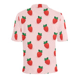 Strawberry beautiful pattern Men's All Over Print Polo Shirt