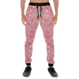 Pink donut glaze candy pattern Unisex Casual Sweatpants