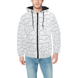 arabic star pattern Men's Padded Hooded Jacket