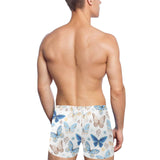 blue butterfly pattern Men's Swimming Trunks