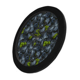 blueberry pattern Elegant Black Wall Clock