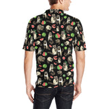 Raccoon watermelon pattern Men's All Over Print Polo Shirt