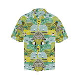 Hand drawn windmill pattern Men's All Over Print Hawaiian Shirt