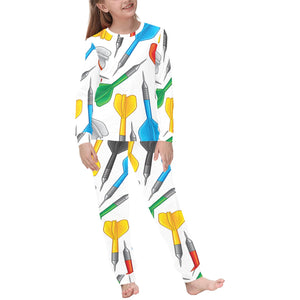 Darts Pattern Print Design 03 Kids' Boys' Girls' All Over Print Pajama Set