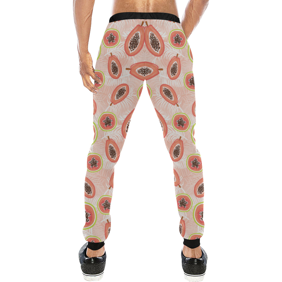 papaya leaves pattern Unisex Casual Sweatpants