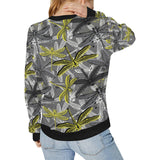 Hand drawn dragonfly pattern Women's Crew Neck Sweatshirt