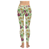Paassion fruit pattern Women's Legging Fulfilled In US