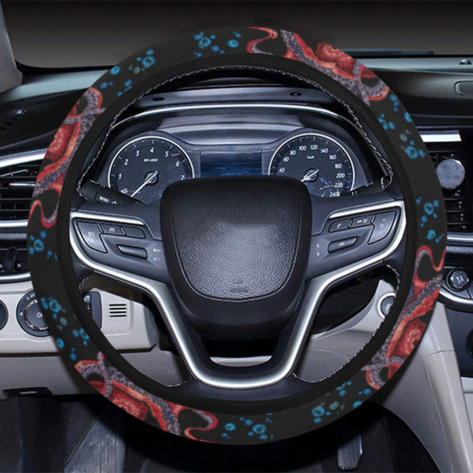 Octopus sea wave tropical fishe pattern Car Steering Wheel Cover