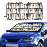 Piano Pattern Print Design 04 Car Sun Shade