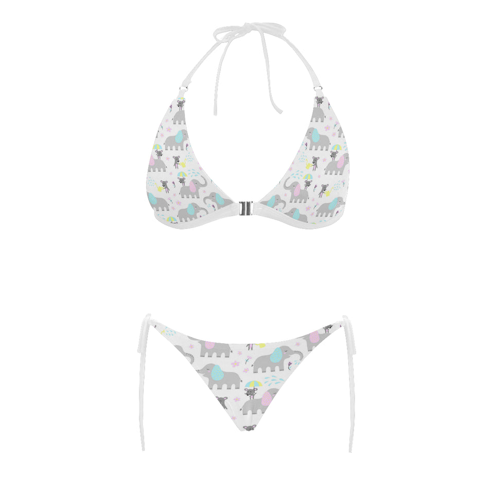 Cute elephant mouse pattern Sexy Bikinis Two-Piece Swimsuits