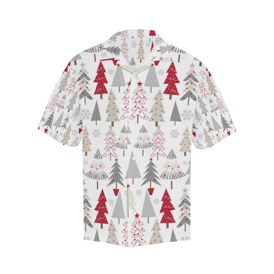 Cute Christmas tree pattern Men's All Over Print Hawaiian Shirt
