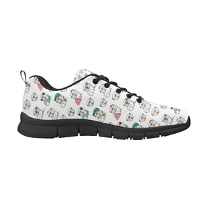English Bulldog Pattern Print Design 03 Women's Sneaker Shoes