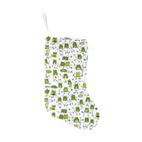 Sketch funny frog pattern Christmas Stocking