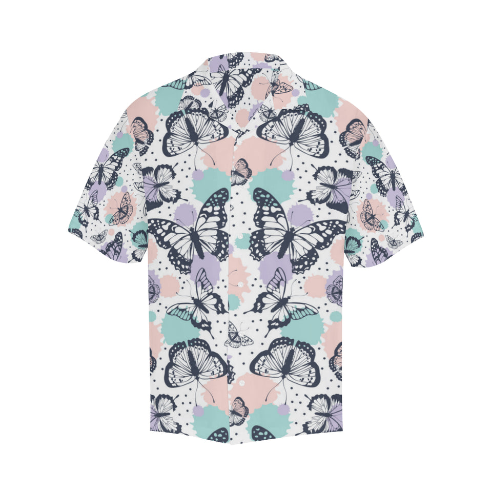 Butterfly pattern Men's All Over Print Hawaiian Shirt