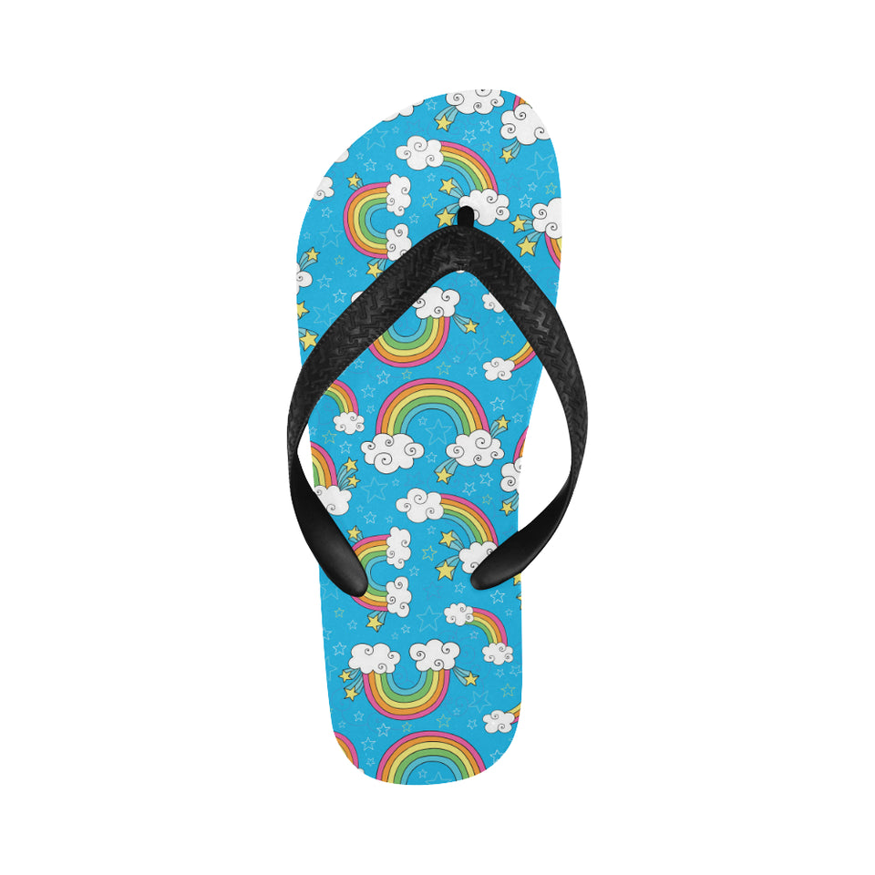 Rainbows Sky Clouds Pattern Unisex Flip Flops