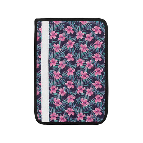 Hibiscus Pattern Print Design 05 Car Seat Belt Cover