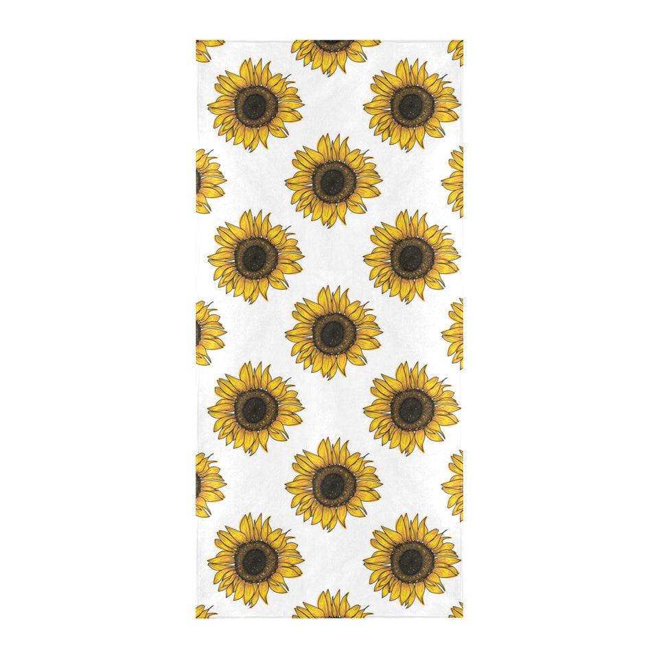 sunflowers design pattern Beach Towel