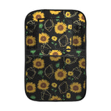 sunflower golden polygonal shapes Car Seat Back Organizer