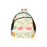 Bicycle Pattern Print Design 01 All Over Print Chest Bag