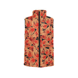 Fire flame pattern Women's Padded Vest