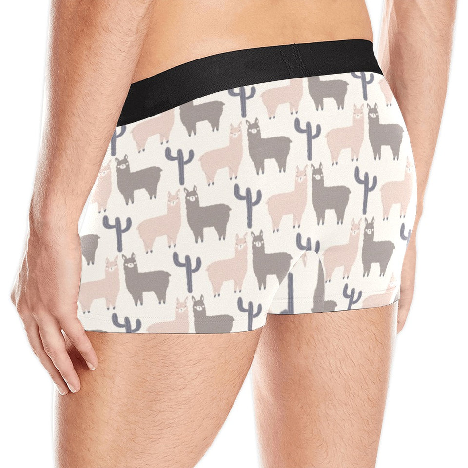 Llama Alpaca pattern Men's All Over Print Boxer Briefs Men's Underwear
