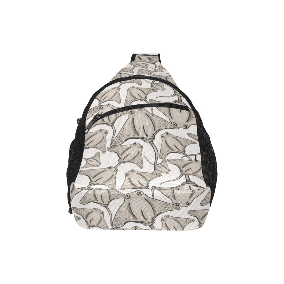 Stingray Pattern Print Design 05 All Over Print Chest Bag
