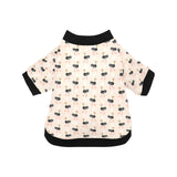 Ostrich Pattern Print Design 05 All Over Print Pet Dog Round Neck Fuzzy Shirt