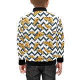 Pizza design pattern Kids' Boys' Girls' Bomber Jacket