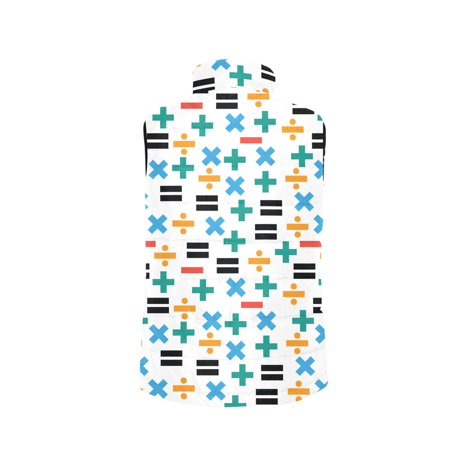 Math Pattern Print Design 05 Men's Padded Vest