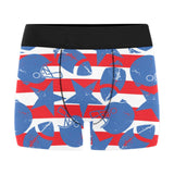 American football ball star stripes pattern Men's All Over Print Boxer Briefs Men's Underwear