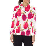 dragon fruits design pattern Women's Long Sleeve Polo Shirt