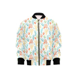 Coral Reef Pattern Print Design 02 Kids' Boys' Girls' Bomber Jacket