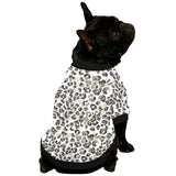 Leopard skin print pattern All Over Print Pet Dog Round Neck Fuzzy Shirt