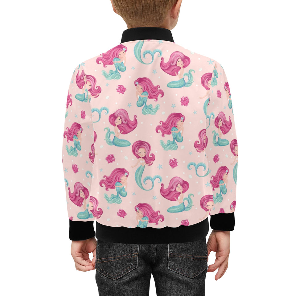 Cute little mermaid pattern Kids' Boys' Girls' Bomber Jacket