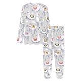 Cute Llama Alpaca pattern Women's All Over Print Pajama Set
