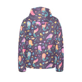 beautiful mermaid Fish jellyfish algae other marin Kids' Boys' Girls' Padded Hooded Jacket